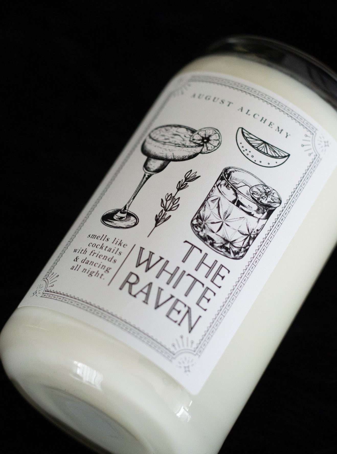 The White Raven Candle