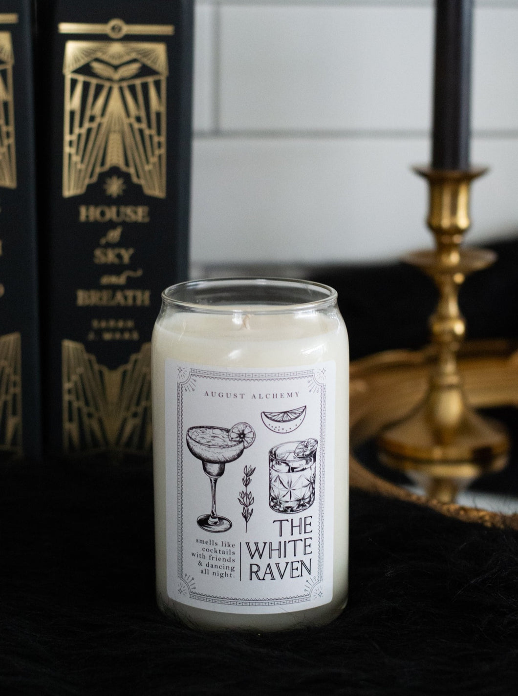The White Raven Candle