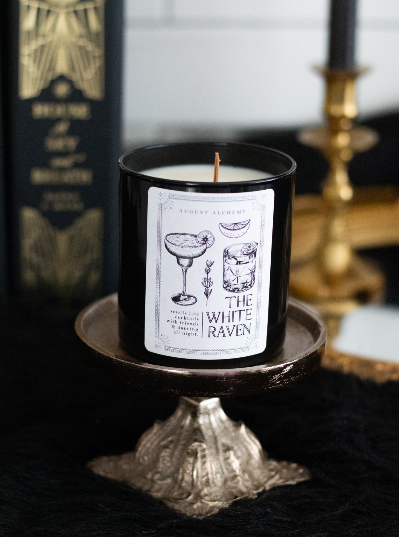 The White Raven Candle