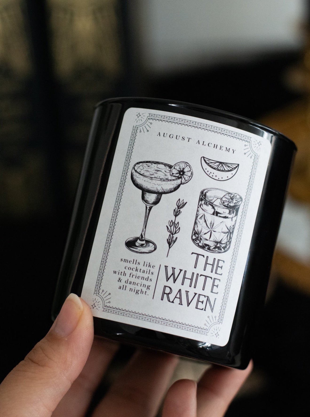 The White Raven Candle