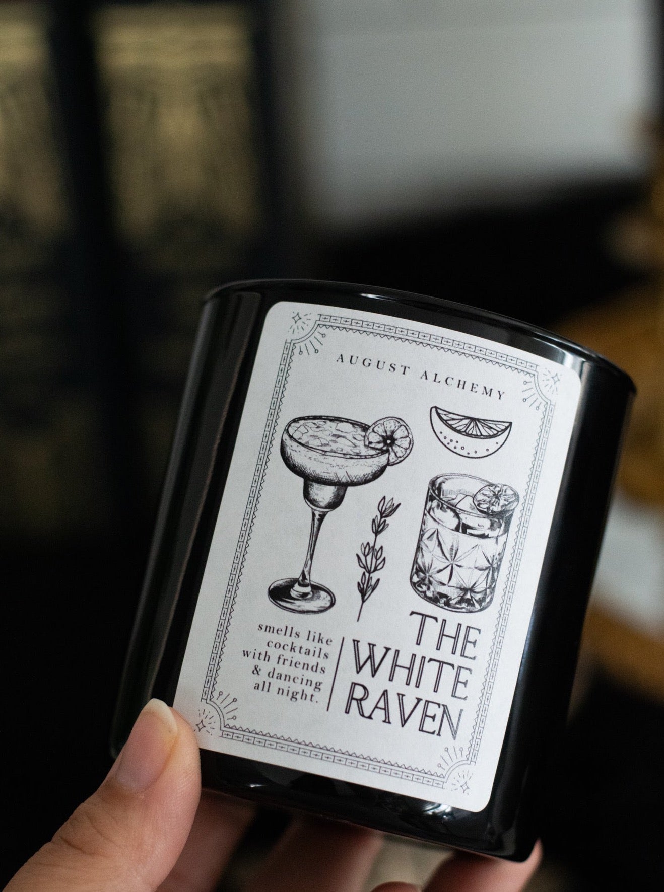 The White Raven Candle