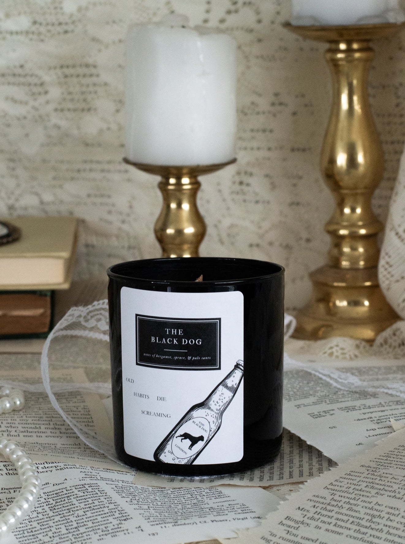 The Black Dog Candle