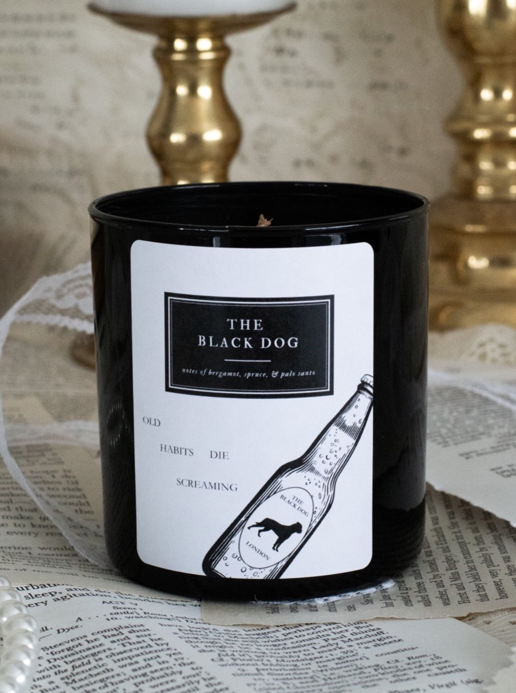 The Black Dog Candle